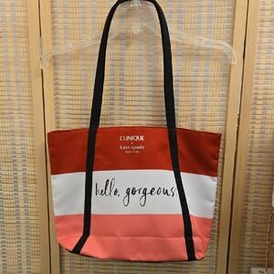 Kate Spade Red and Pink Tote Bag